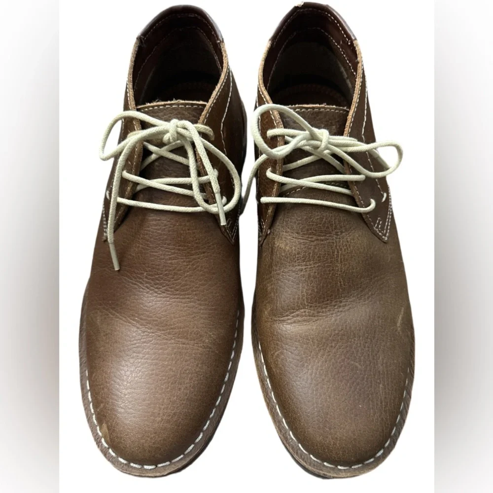 Kenneth Cole Reaction Brown Leather Men’s Dress Shoes 9.5